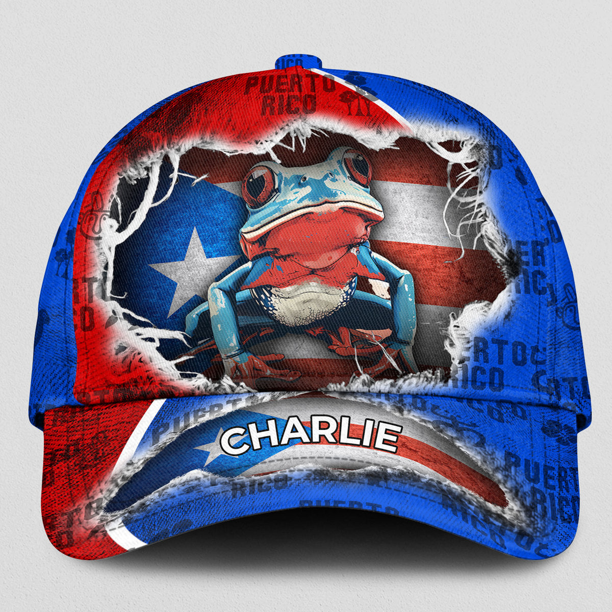 Puerto Rico Flag Pride Personalized Classic Cap