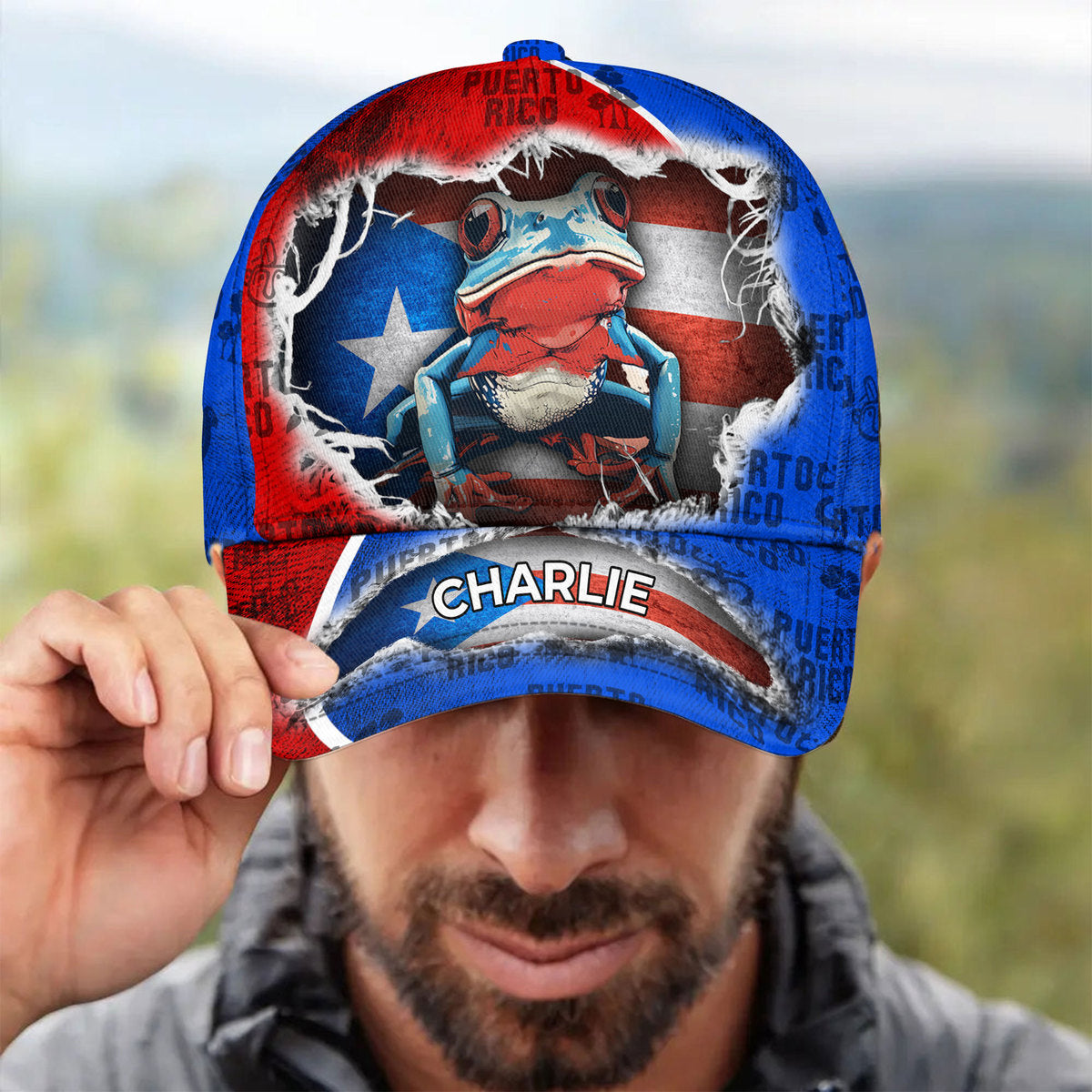 Puerto Rico Flag Pride Personalized Classic Cap
