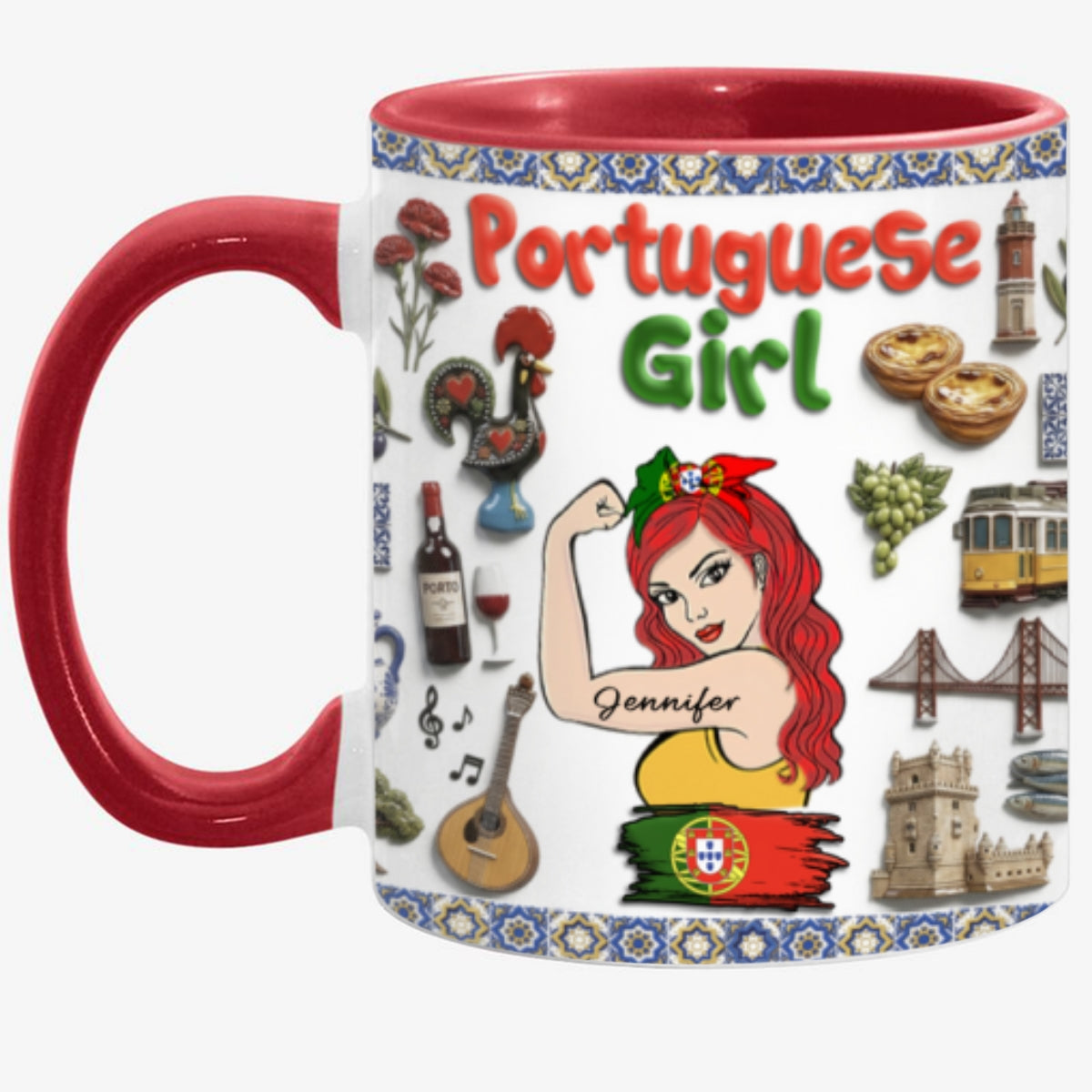 Custom Portuguese Girl Accent Mug