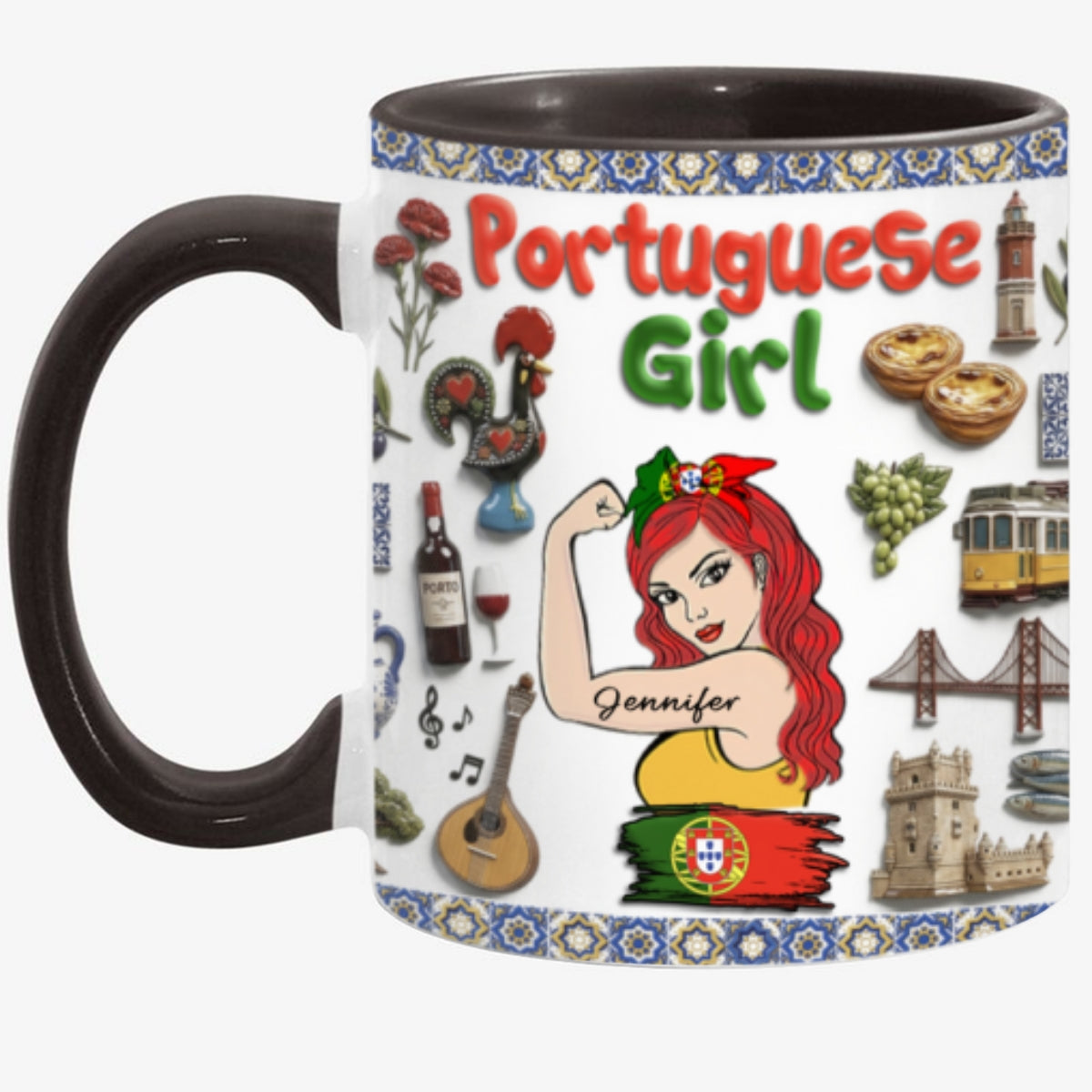 Custom Portuguese Girl Accent Mug