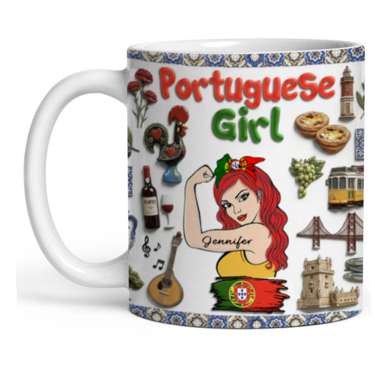 Custom Portuguese Girl Accent Mug