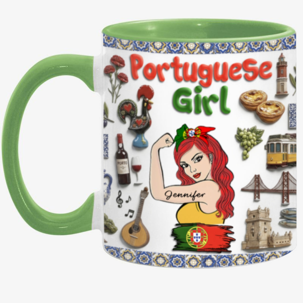 Custom Portuguese Girl Accent Mug
