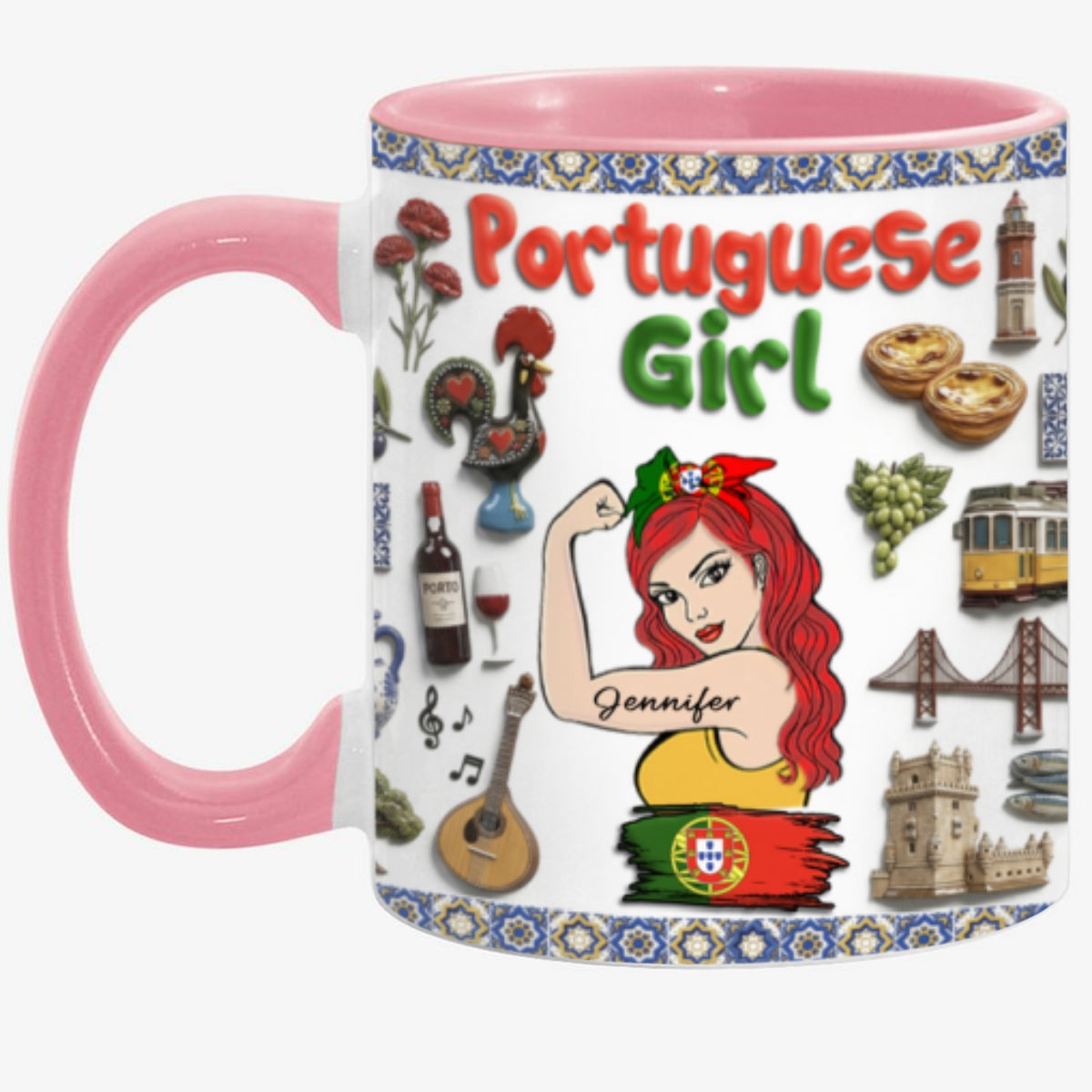 Custom Portuguese Girl Accent Mug