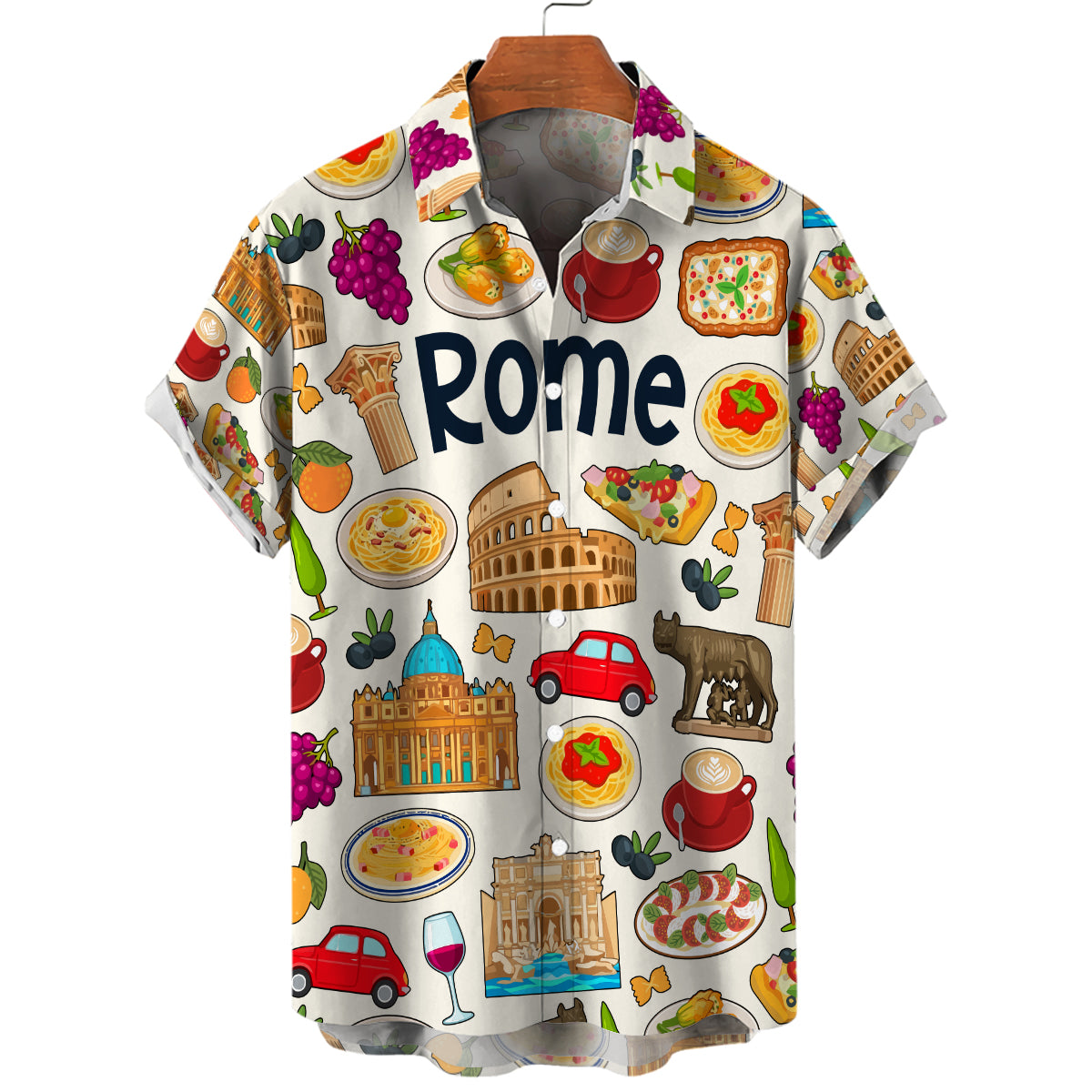 Rome Hawaiian Shirt For Vacation And Travel Lovers