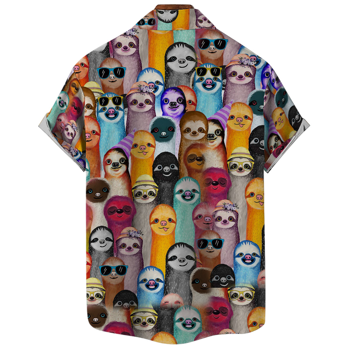 Sloth Hawaiian Shirt With Many Sloths Around