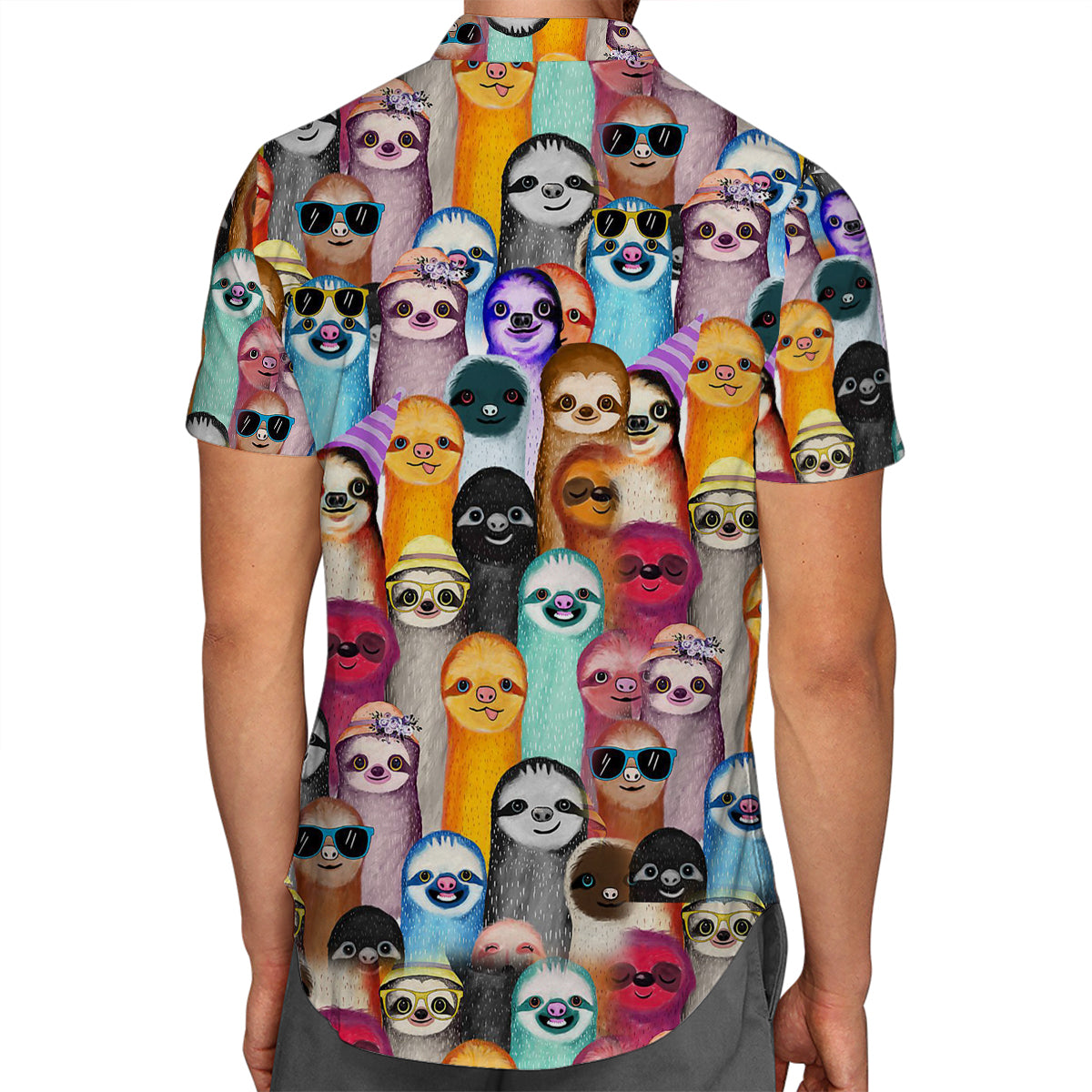 Sloth Hawaiian Shirt With Many Sloths Around