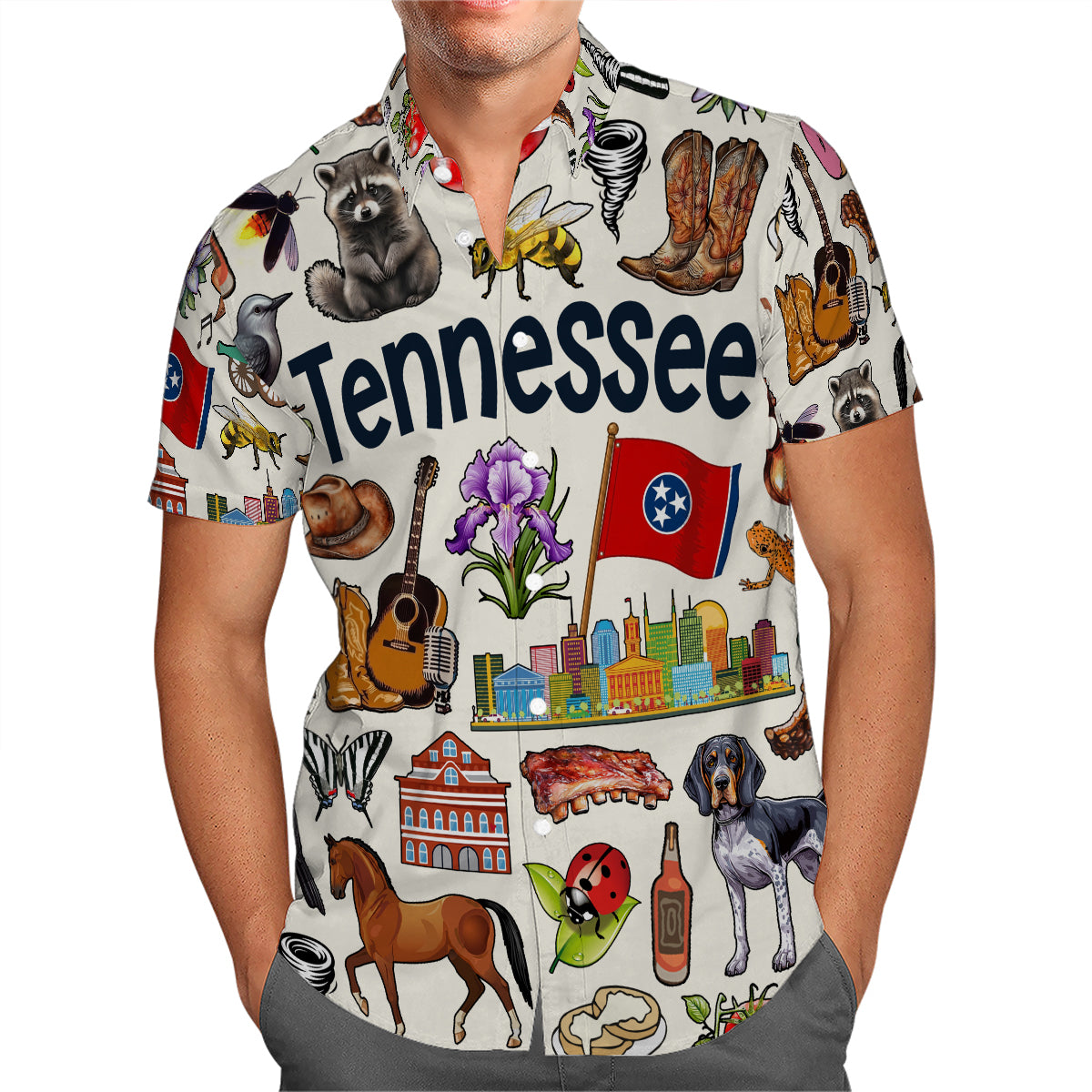 Tennessee Hawaiian Shirt For Vacation And Travel Lovers