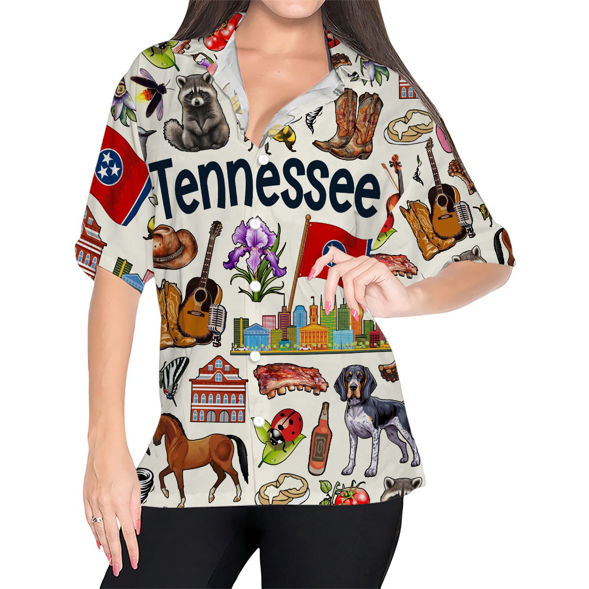 Tennessee Hawaiian Shirt For Vacation And Travel Lovers