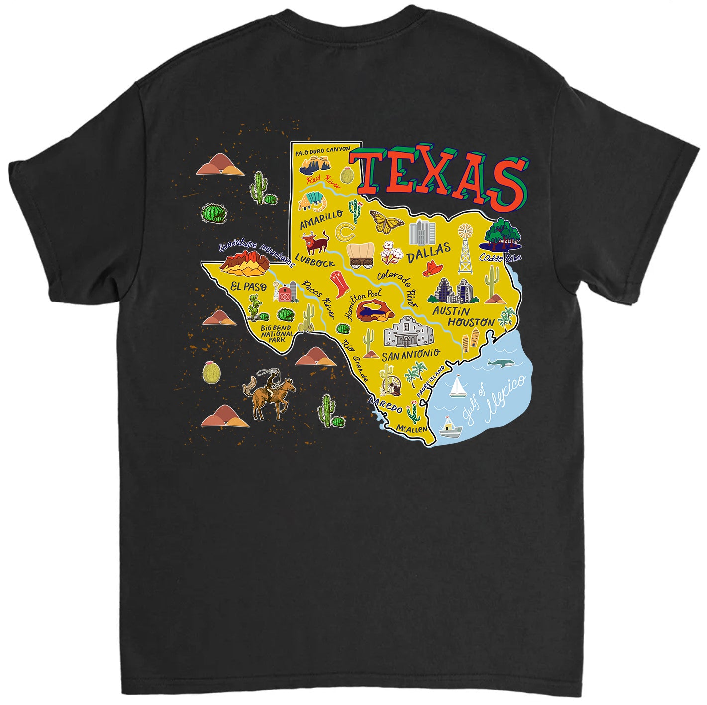 Texas Map Gift T-shirt