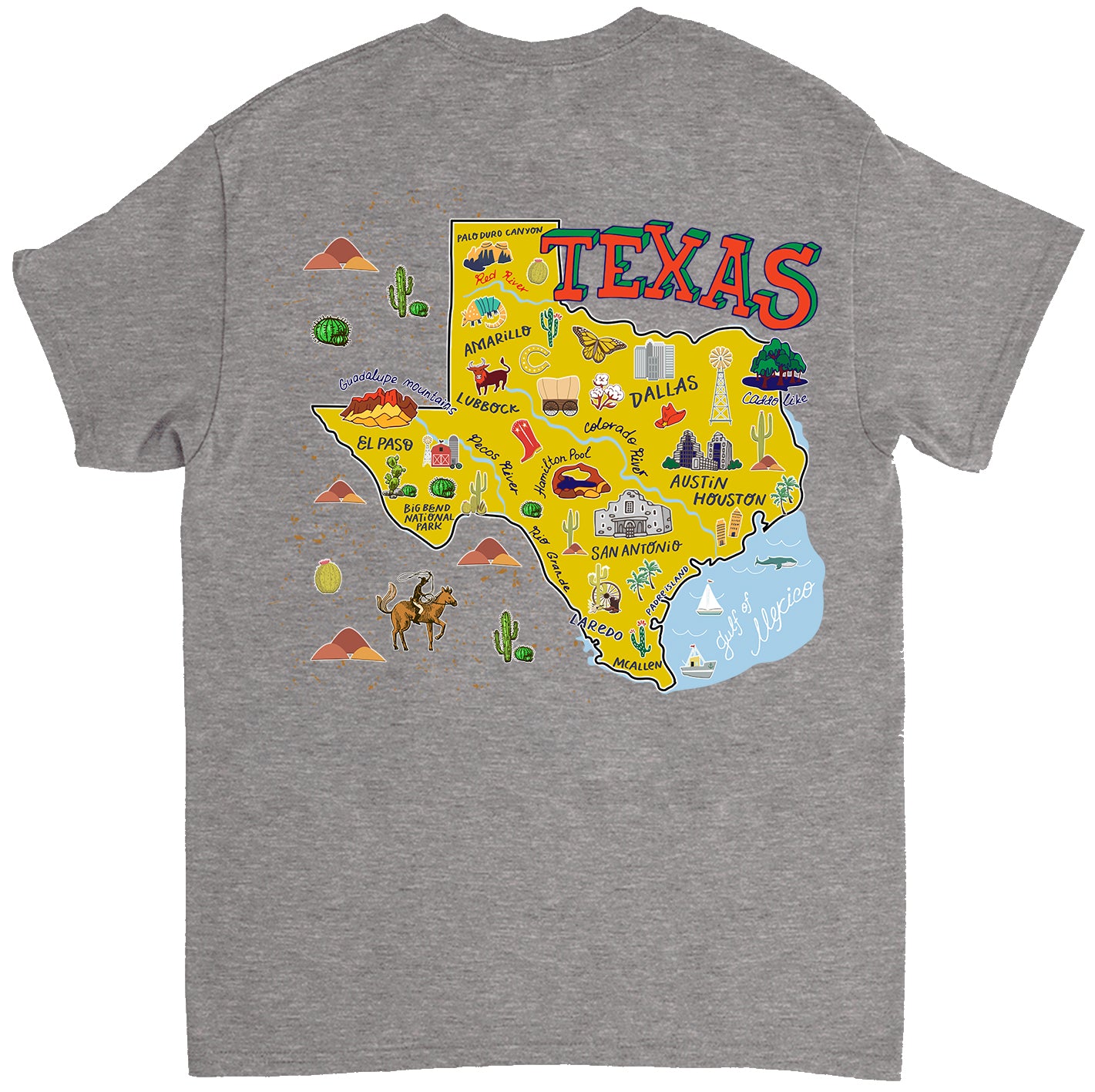 Texas Map Gift T-shirt