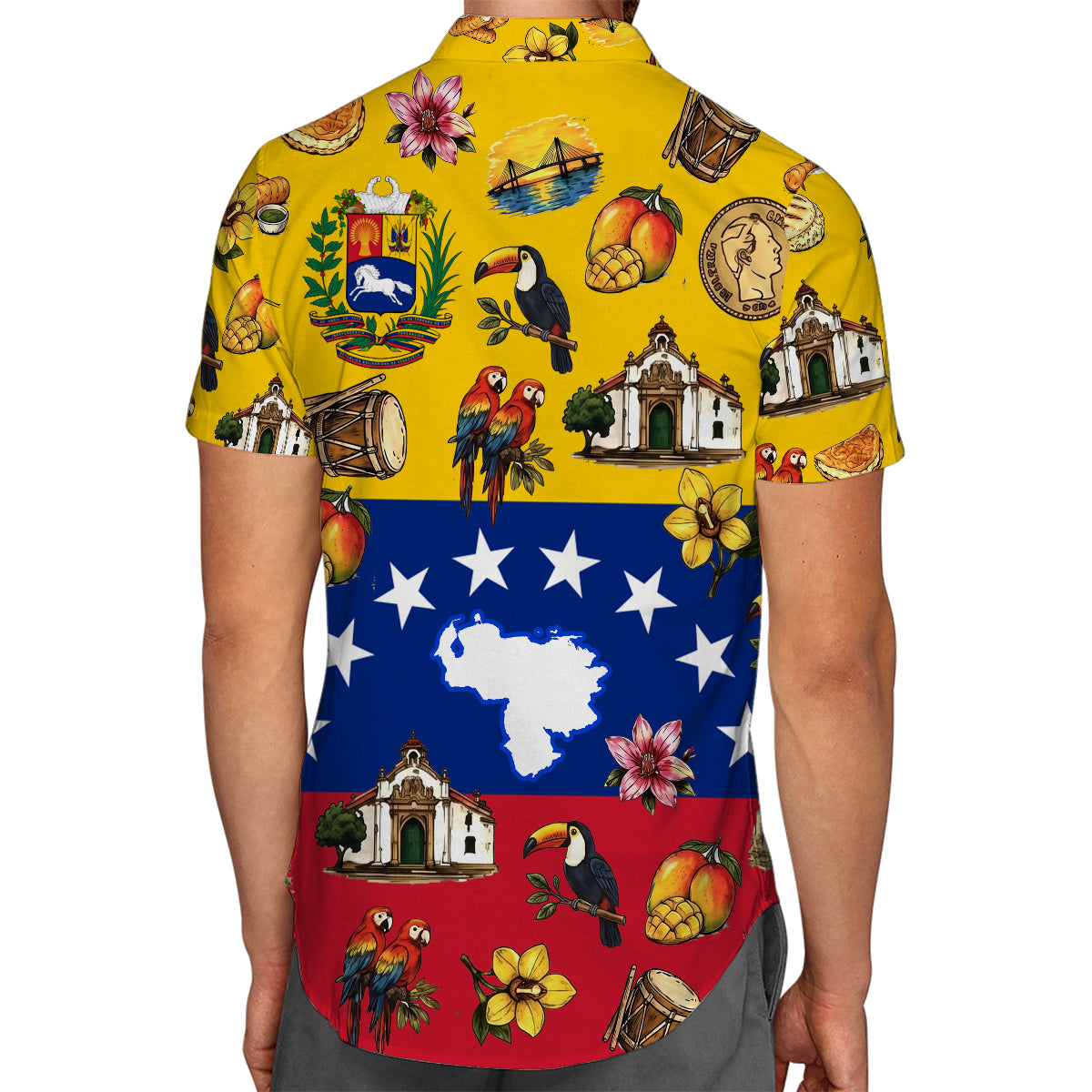 Venezuela Flag, Symbols Hawaiian Shirt For Venezuelan