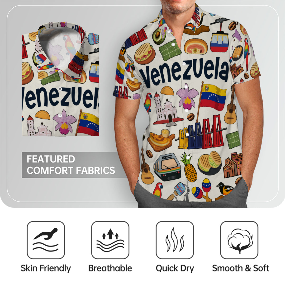 Venezuela Hawaiian Shirt For Vacation And Travel Lovers