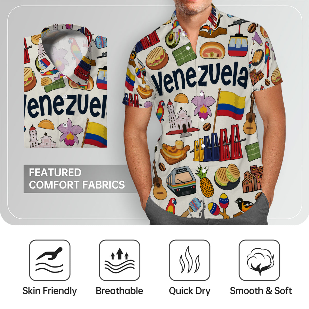 Venezuela Hawaiian Shirt For Vacation And Travel Lovers