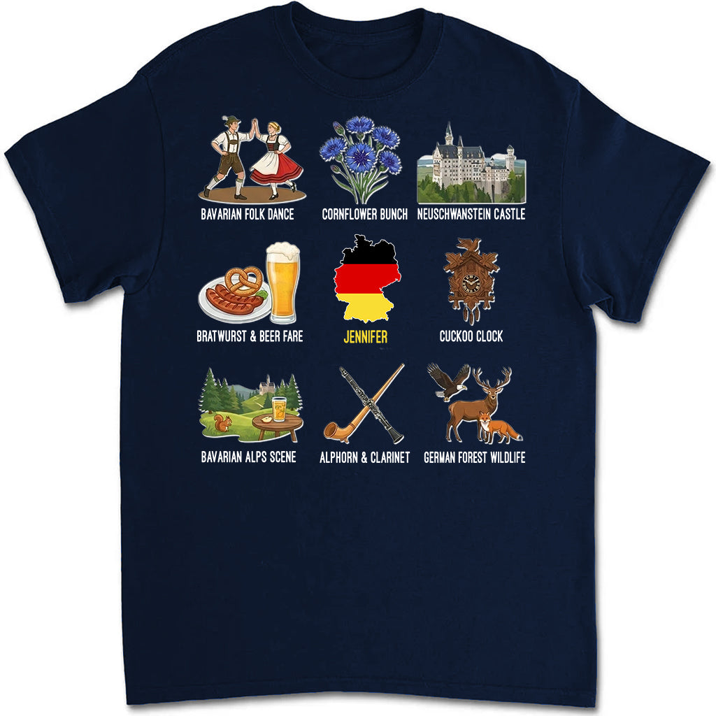 Custom Germany T-shirt For German With Symbols And Name