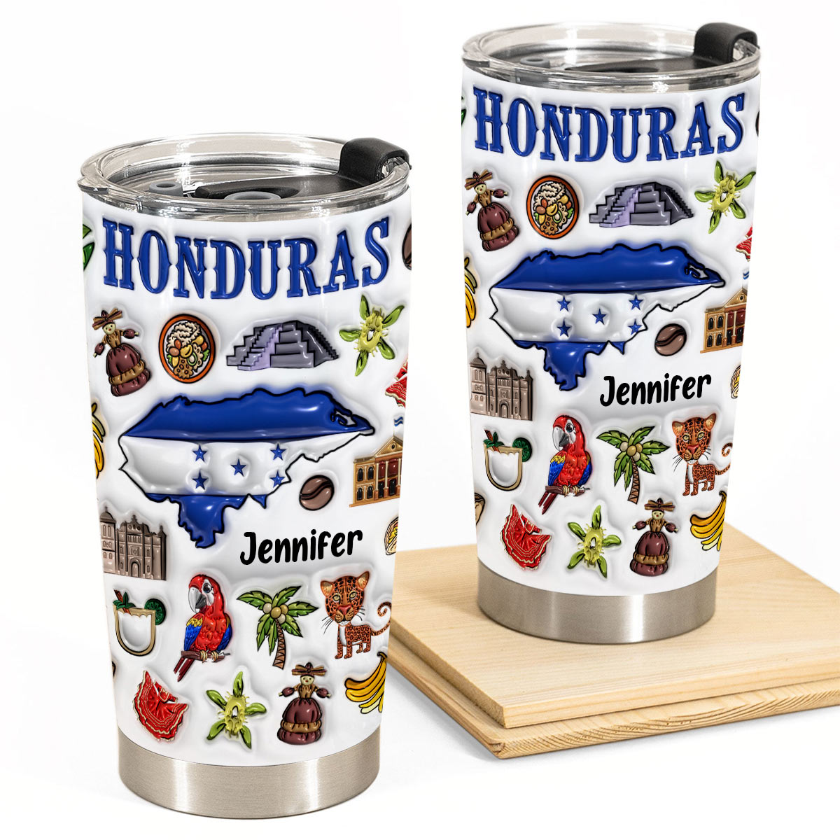 Custom Honduras Tumbler Cup With Your Name