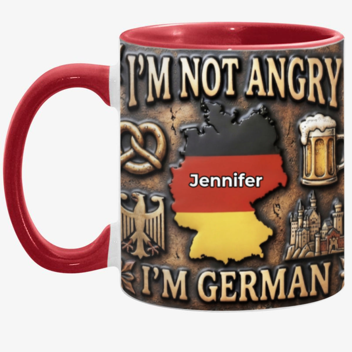 Custom I'm German Accent Mug With Your Name