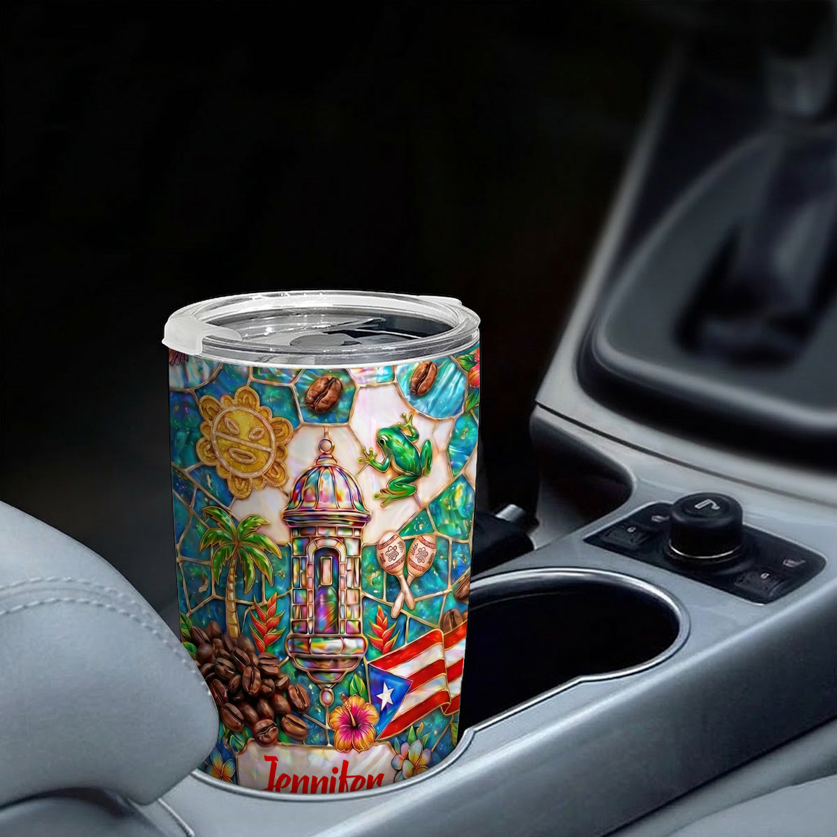 Custom I'm Puerto Rican Tumbler With 3D Print