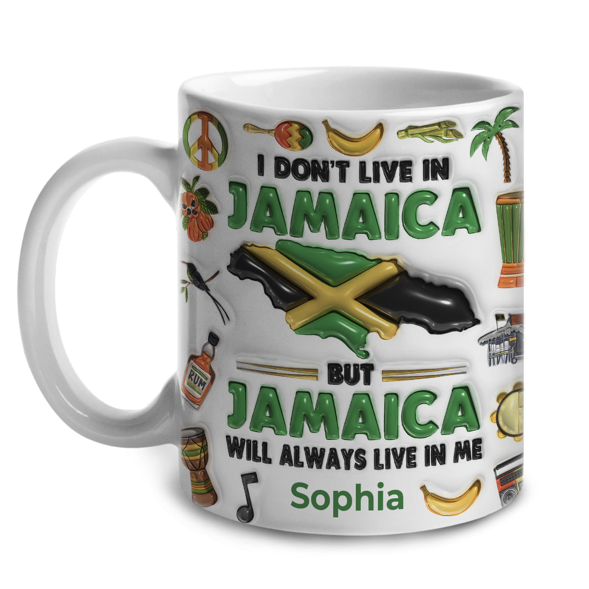 Custom Jamaica Will Always Live In Me, Symbols