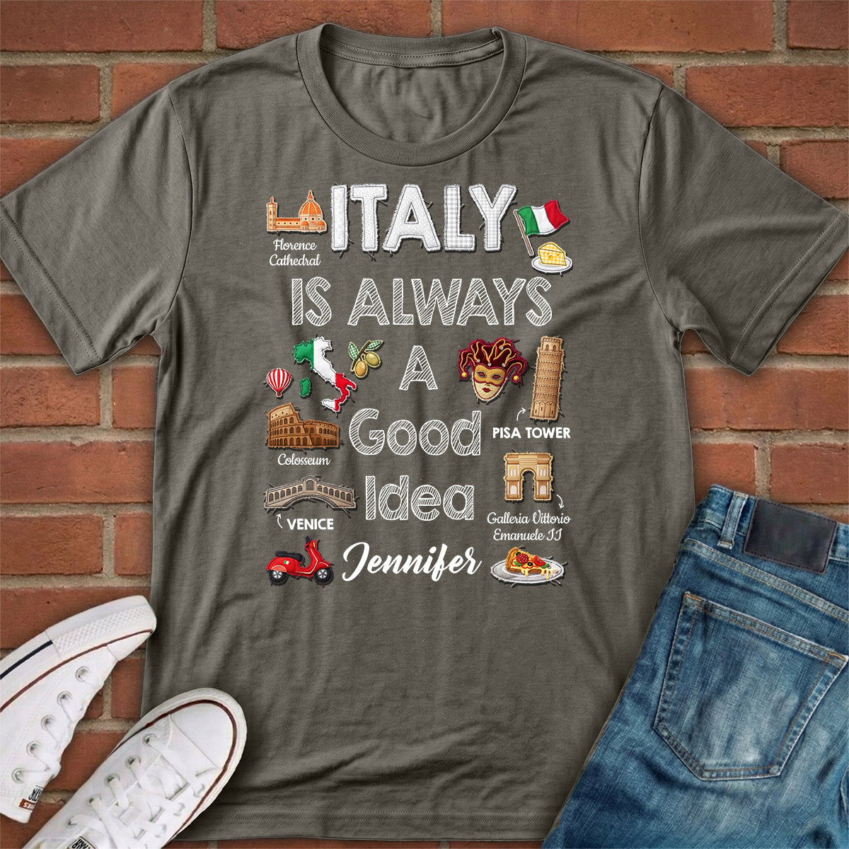 Custom Italy Is Always A Good Idea T-shirt And Your Name