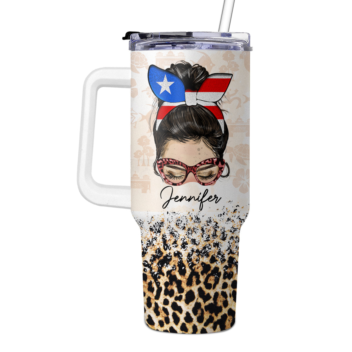 Custom Puerto Rican Girl 40oz Tumbler With Funny Quotes
