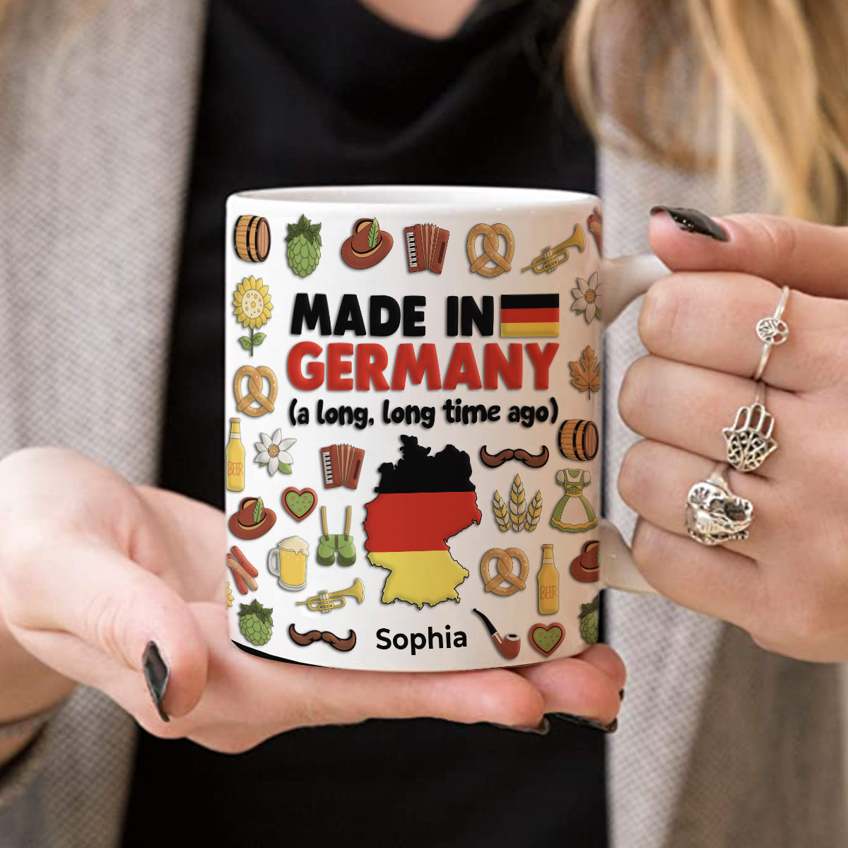 Made In Germany A Long Long Time Ago Mug And Your Name