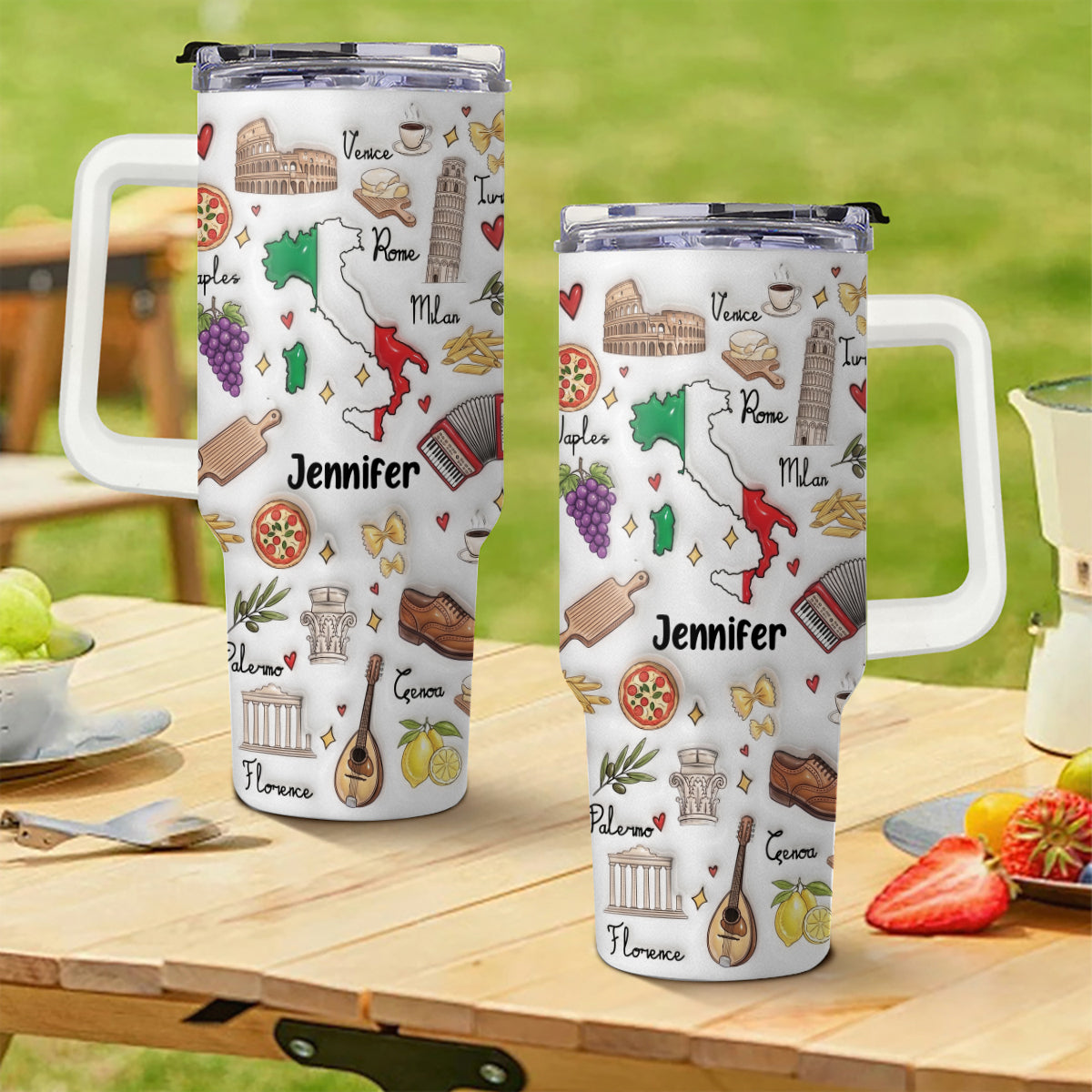 Custom Italy 40oz Tumbler With Your Name