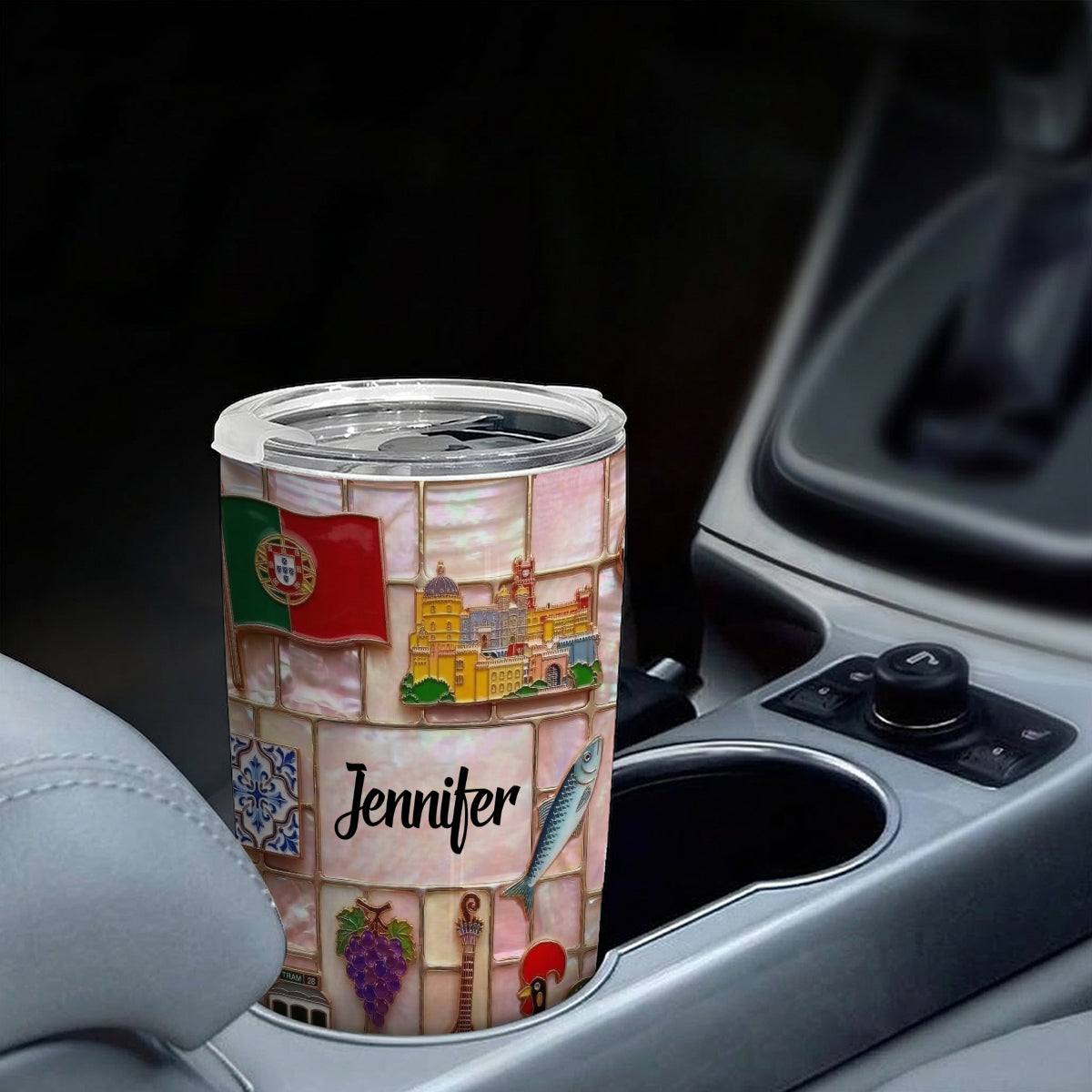 Custom Portugal Tumbler With Beautiful Symbols