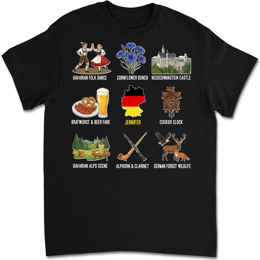 Custom Germany T-shirt For German With Symbols And Name