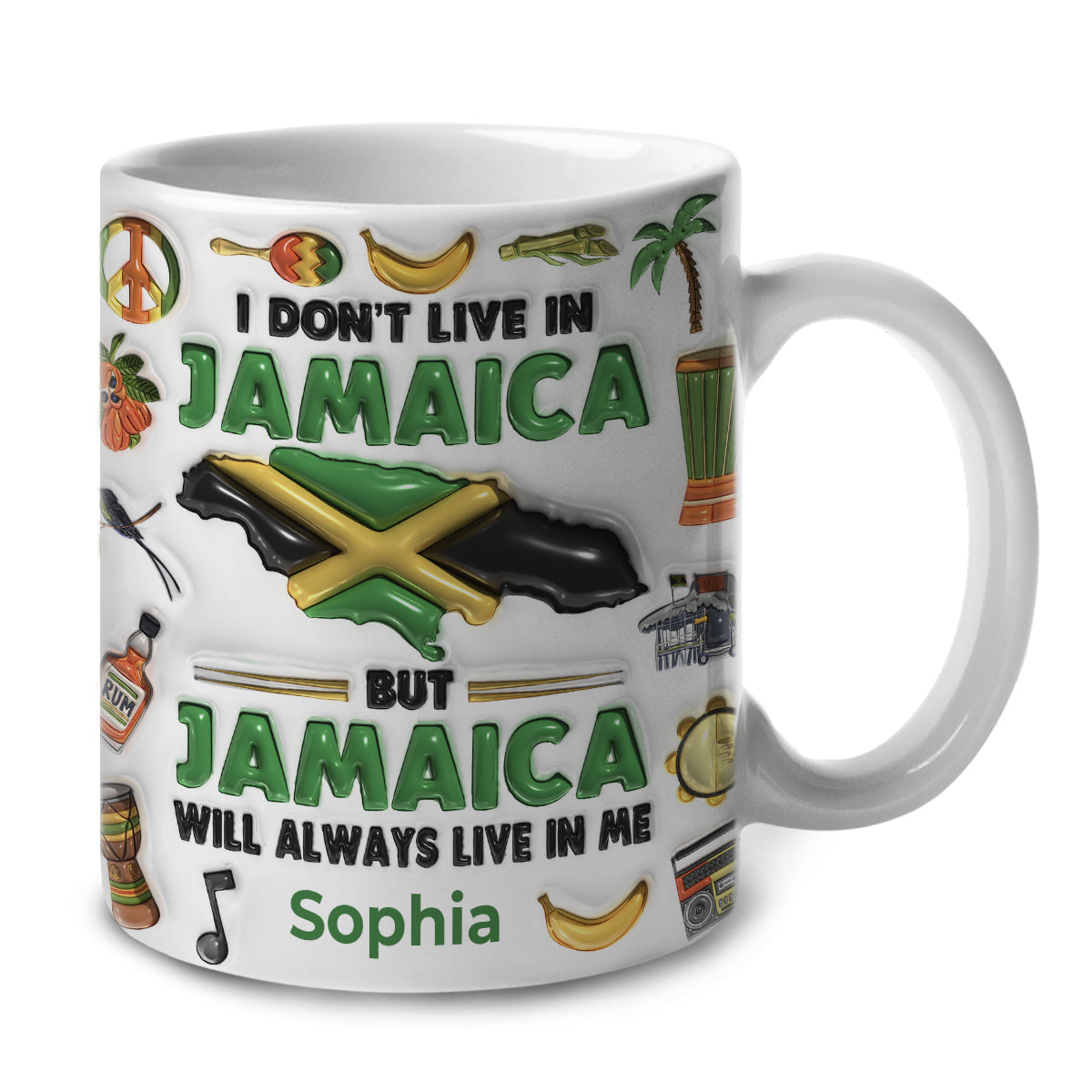 Custom Jamaica Will Always Live In Me, Symbols