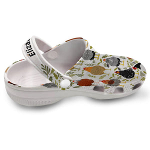 Cute Chicken Personalized Clogs Shoes With Chicken Breeds