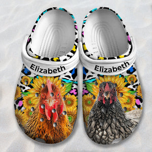 Custom Chicken Personalized Clogs Shoes Gift For Chicken Lovers HH1003