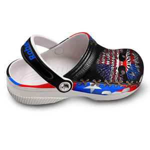 Custom Puerto Rican Roots Clogs Shoes