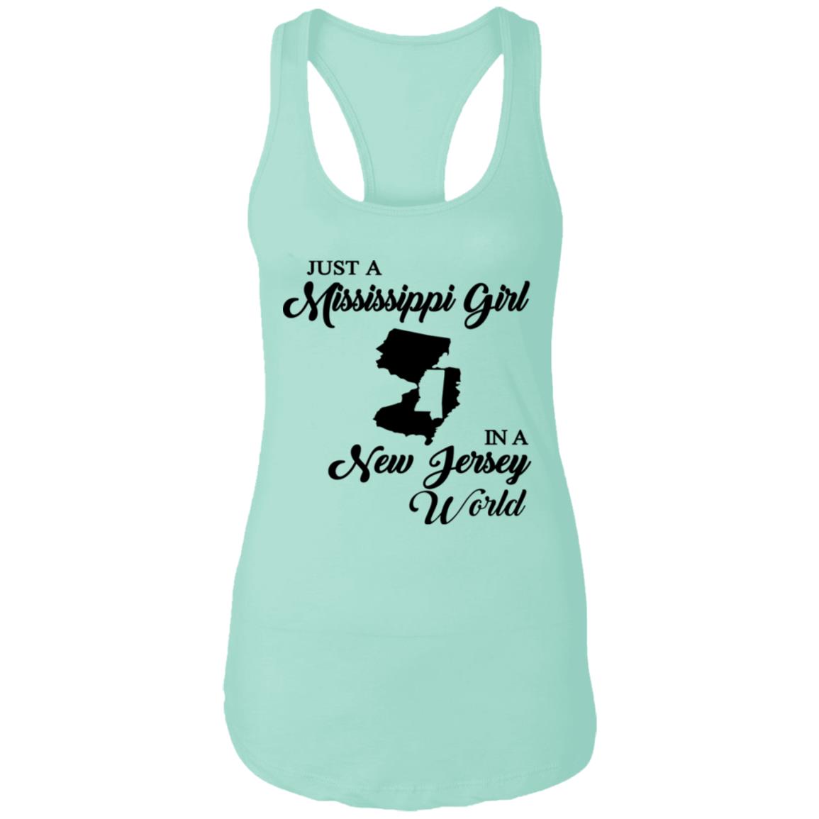 Just A Mississippi Girl In A New Jersey World T-Shirt - T-shirt Teezalo