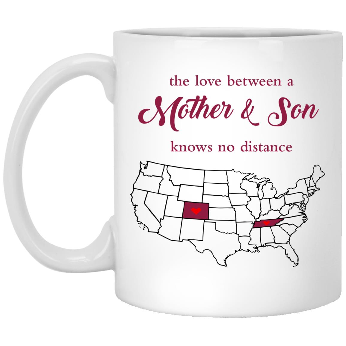 Colorado Tennessee The Love Between Mother And Son Mug - Mug Teezalo