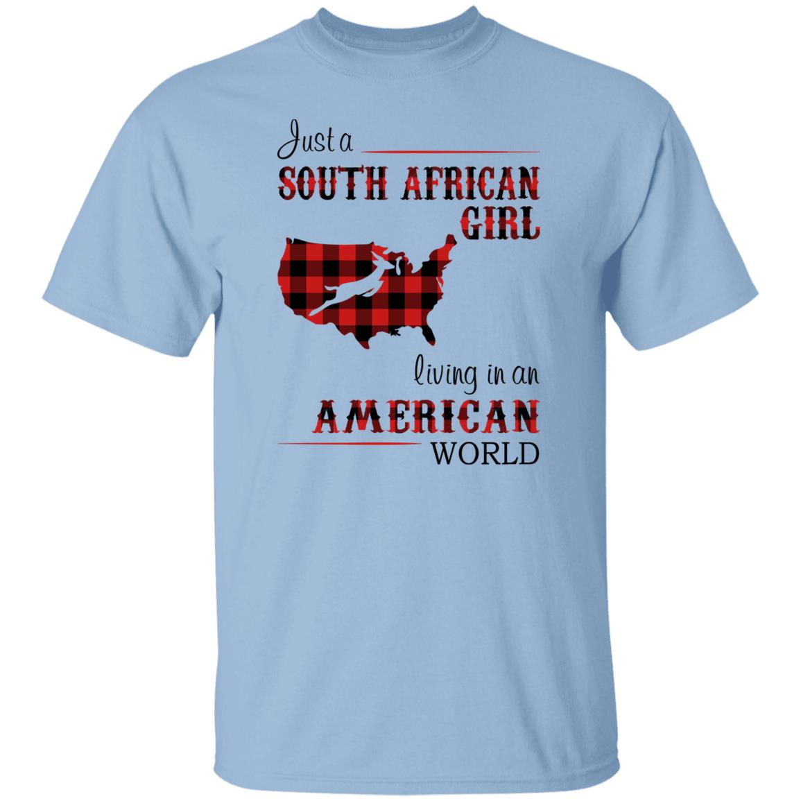 South African Girl Living In American World T-Shirt - T-shirt Teezalo