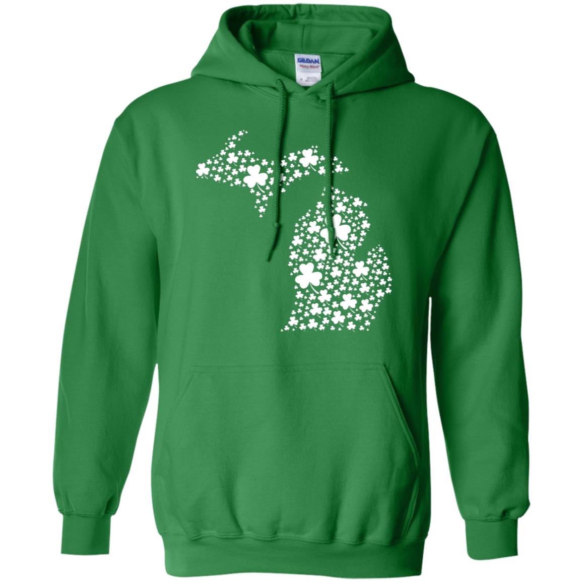 Michigan Shamrock T-Shirt - T-shirt Teezalo