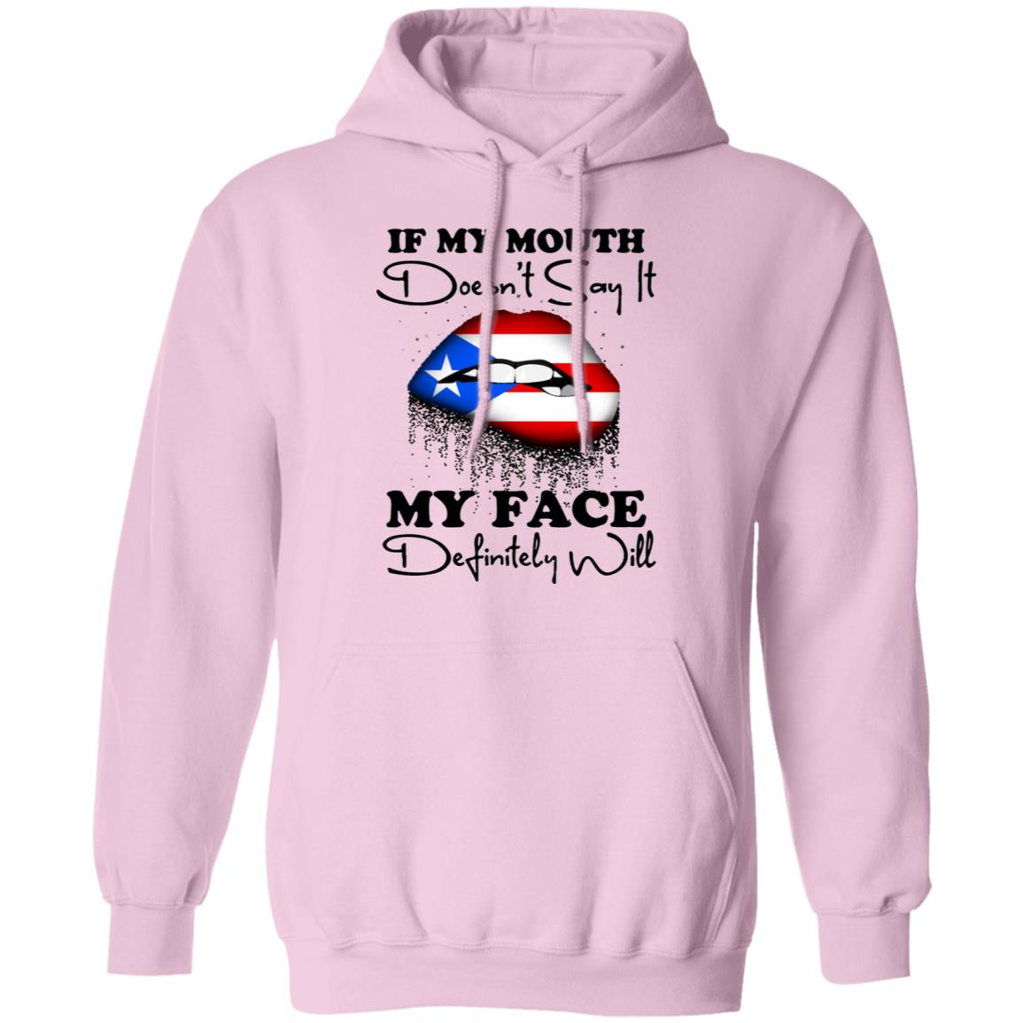Puerto Rico Girl My Mouth Doesn't Say It My Face Definitely Will T Shirt - T-shirt Teezalo