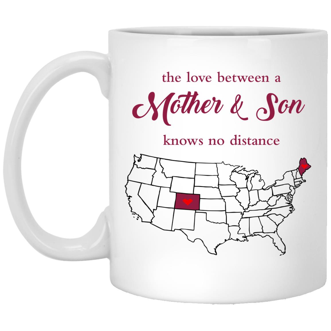 Maine Colorado The Love Between Mother And Son Mug - Mug Teezalo