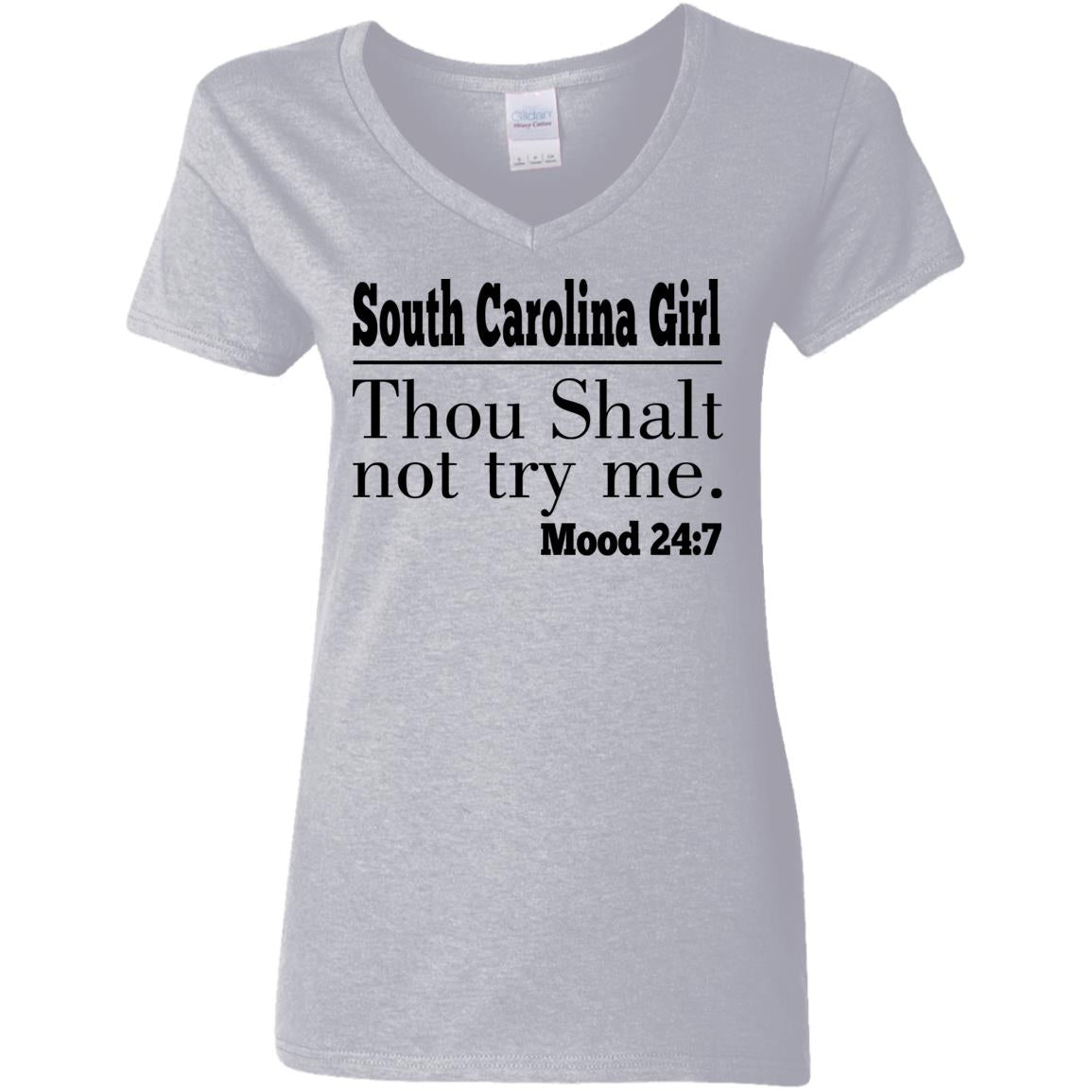 South Carolina Girl Thou Shalt Not Try Me T Shirt - T-shirt Teezalo