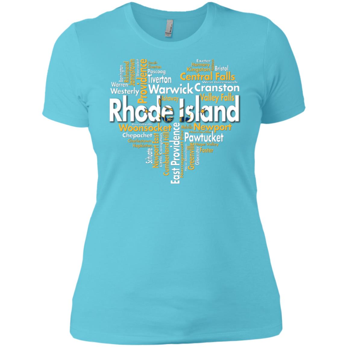 Rhode Island City Heart T-Shirt - T-shirt Teezalo