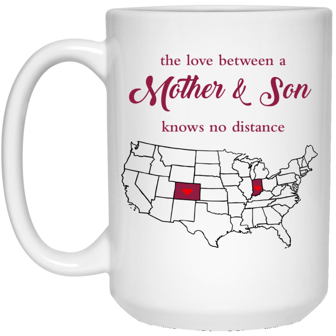 Colorado Indiana The Love Between Mother And Son Mug - Mug Teezalo