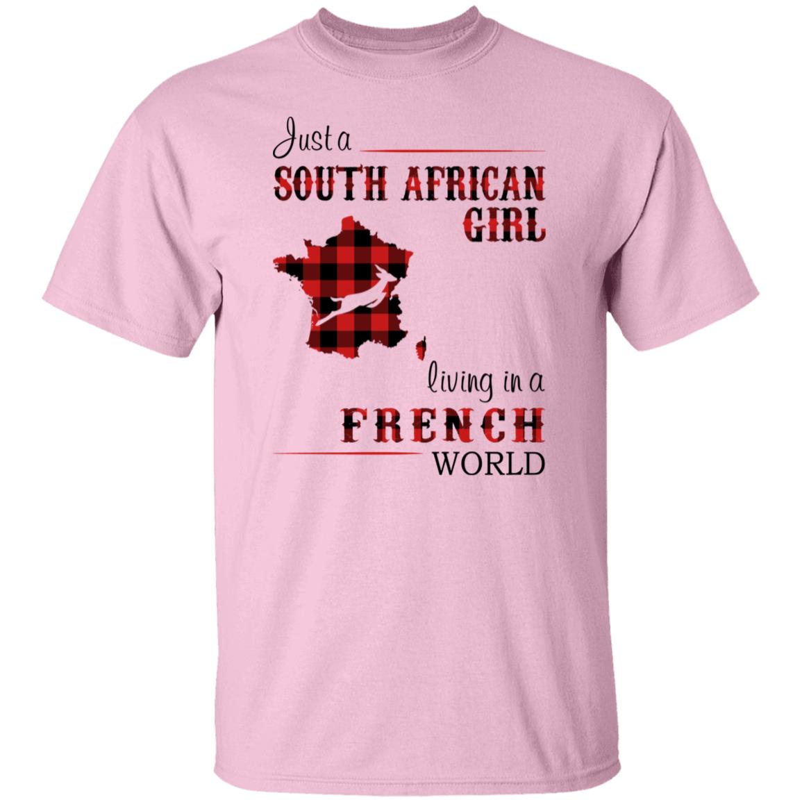 South African Girl Living In French World T-Shirt - T-shirt Teezalo