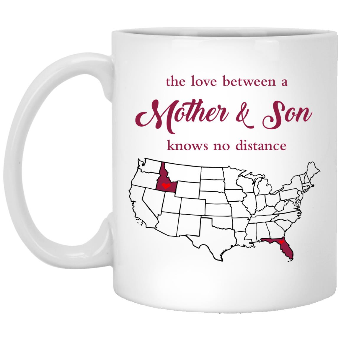 Florida Idaho The Love Between Mother And Son Mug - Mug Teezalo