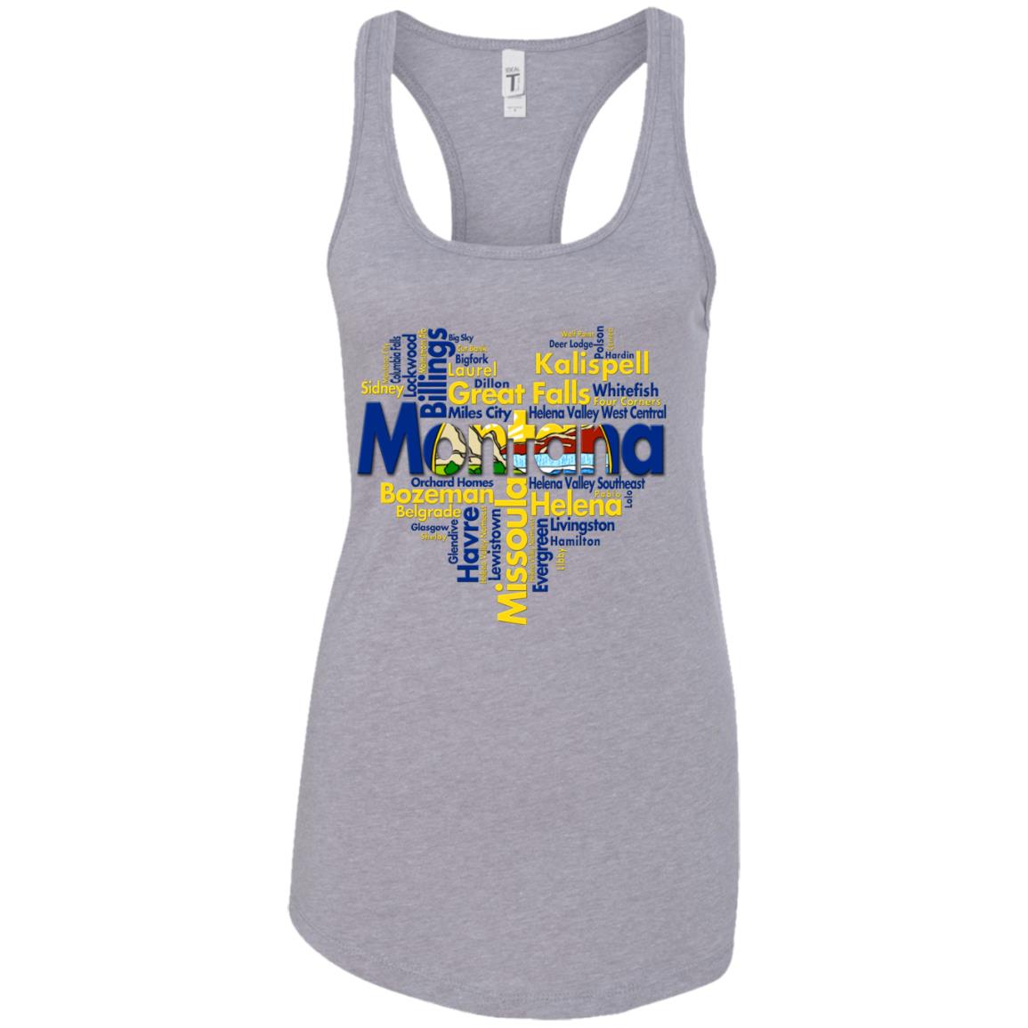 Montana City Heart T- Shirt - T-shirt Teezalo