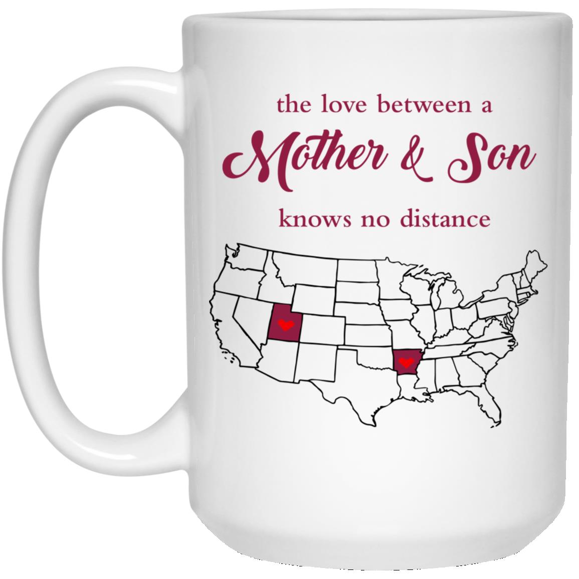 Arkansas Utah The Love Between Mother And Son Mug - Mug Teezalo