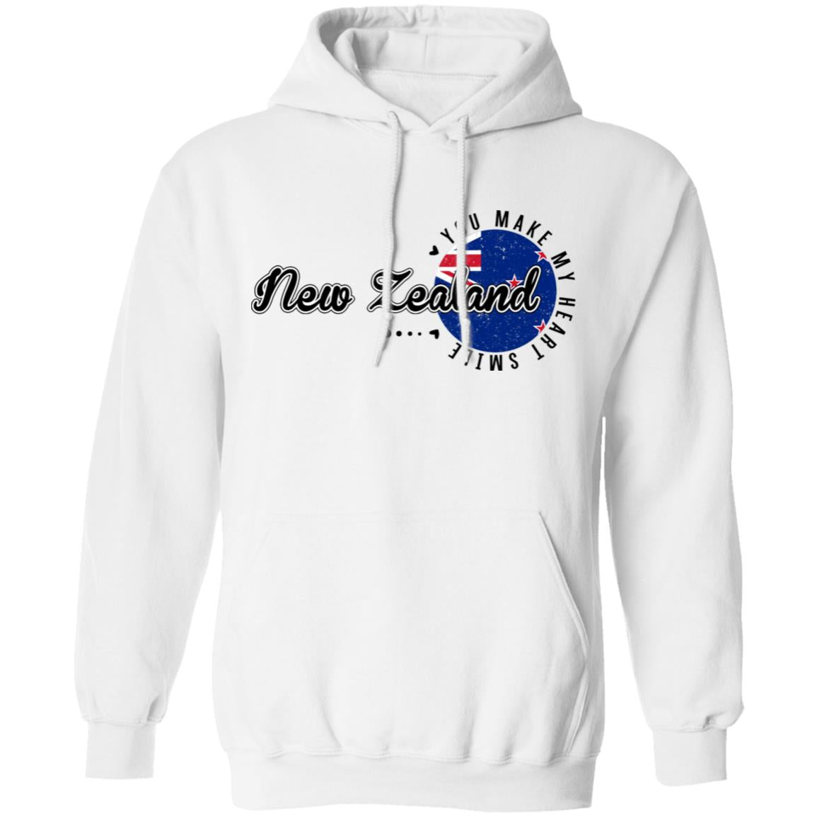 New Zealand You Make My Heart Smile Hoodie - T-shirt Teezalo