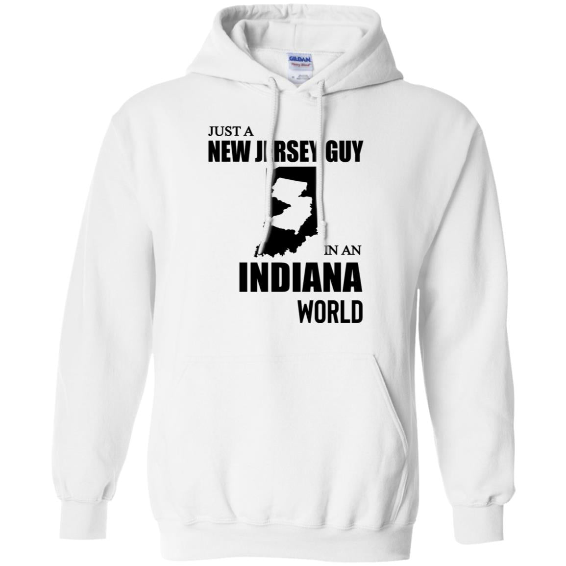 Just A New Jersey Guy In An Indiana World T-Shirt - T-shirt Teezalo