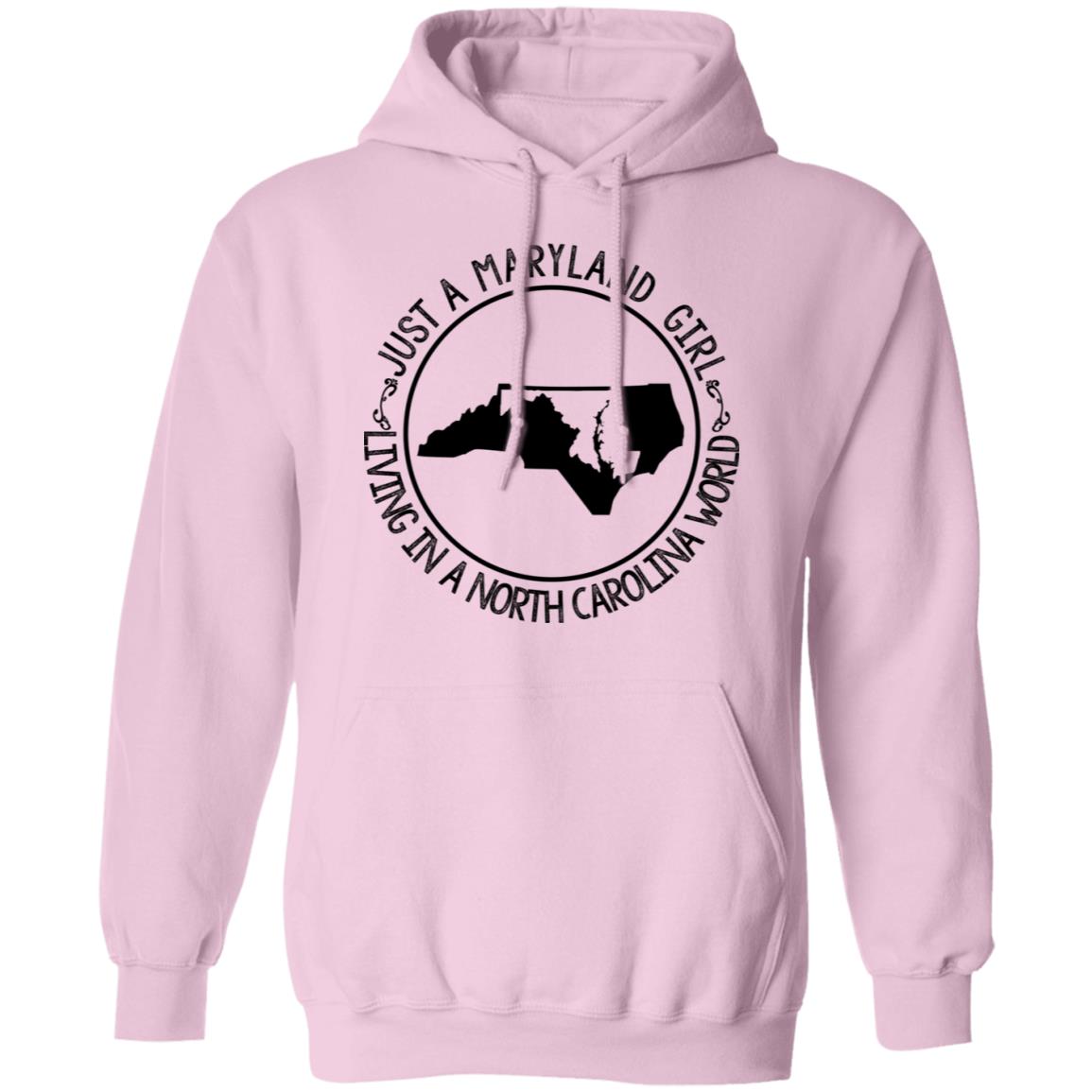 Maryland Girl Living In North Carolina World T-Shirt - T-shirt Teezalo
