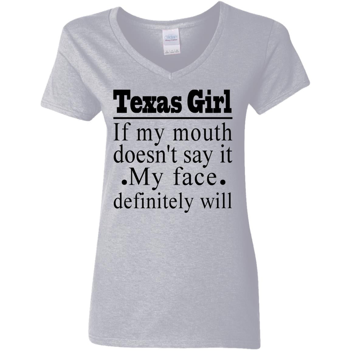 Texas Girl If My Mouth Doesn't Say It T- Shirt - T-shirt Teezalo