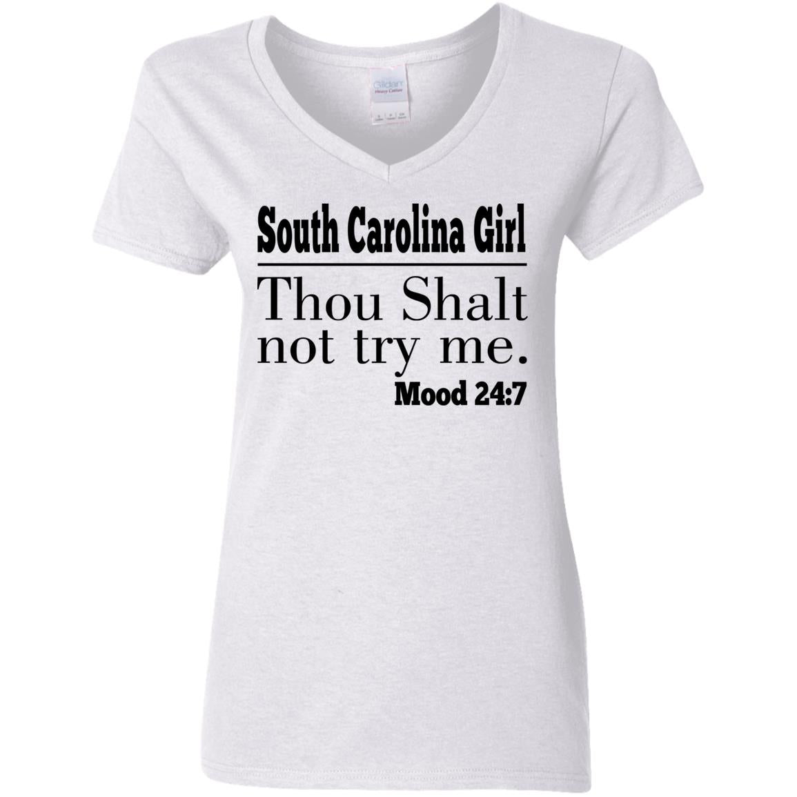 South Carolina Girl Thou Shalt Not Try Me T Shirt - T-shirt Teezalo